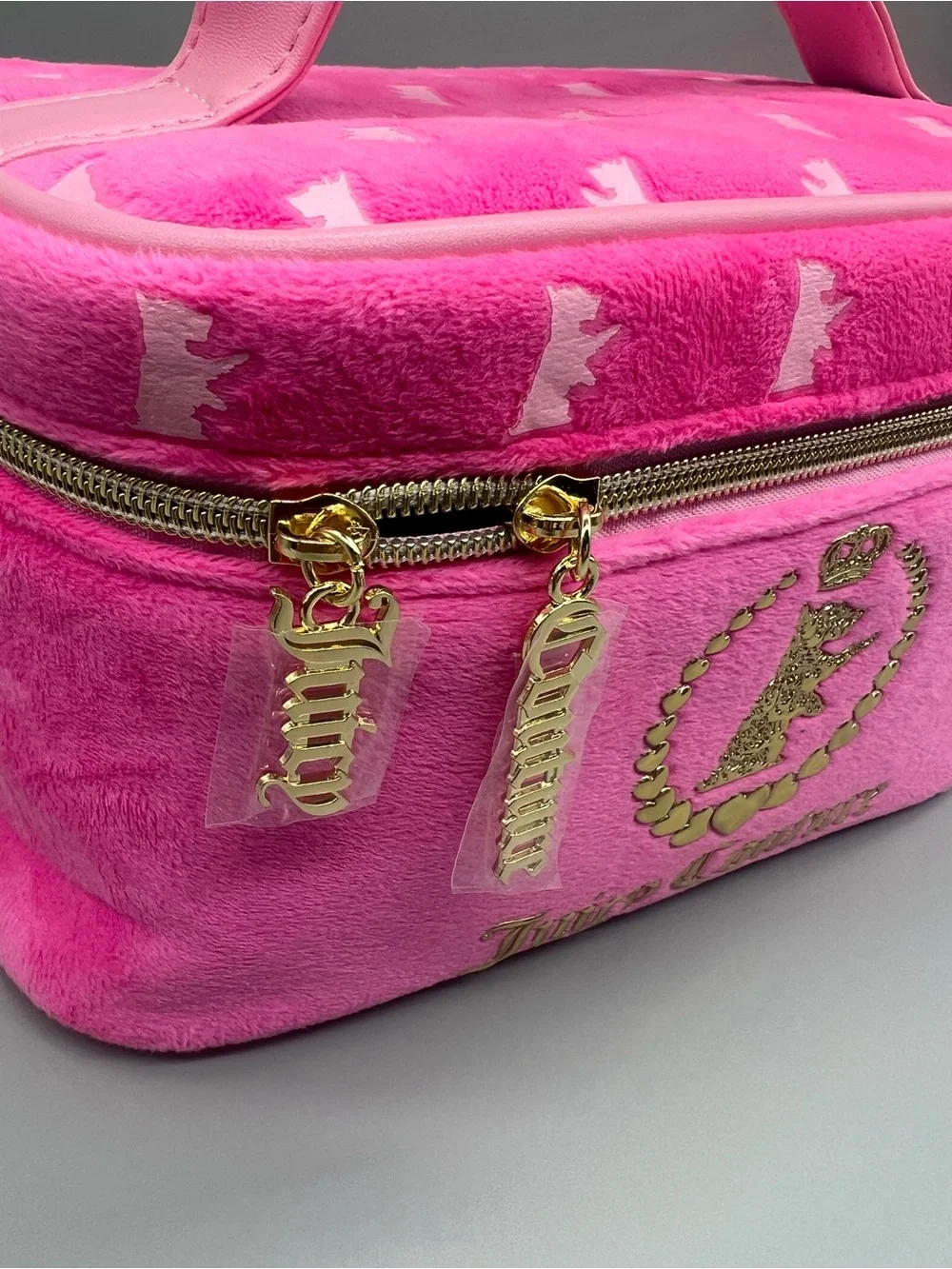 Juicy couture velour cosmetics bag